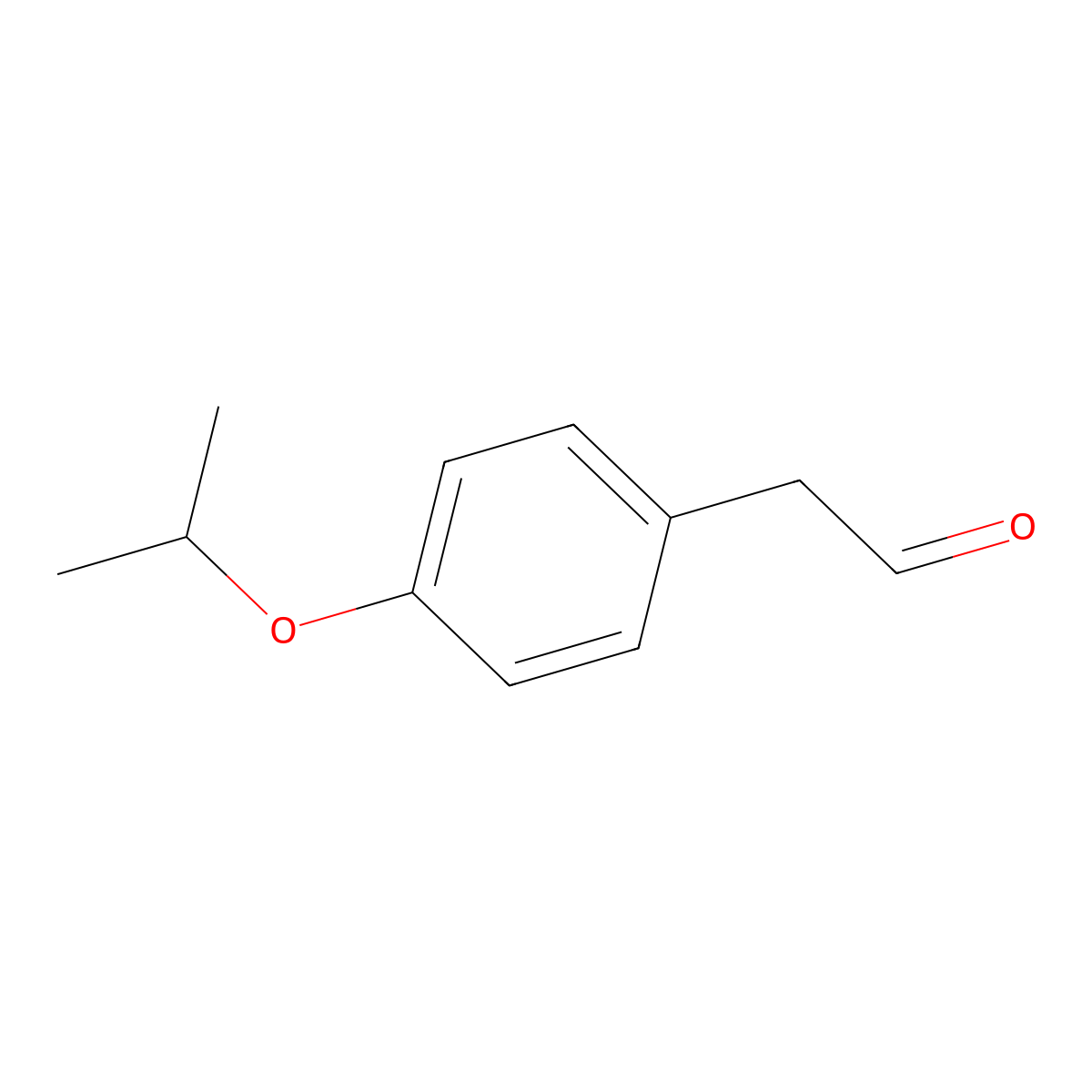 2-(4-Isopropoxyphenyl)acetaldehyde molecular structure, CAS 1070165-27-3