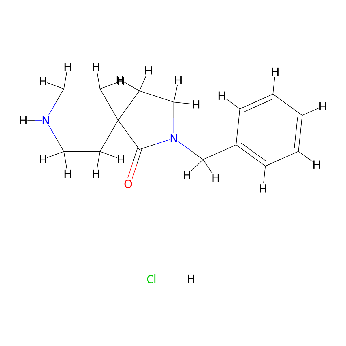2-Benzyl-2,8-diazaspiro[4.5]decan-1-one hydrochloride molecular structure, CAS 1070166-08-3