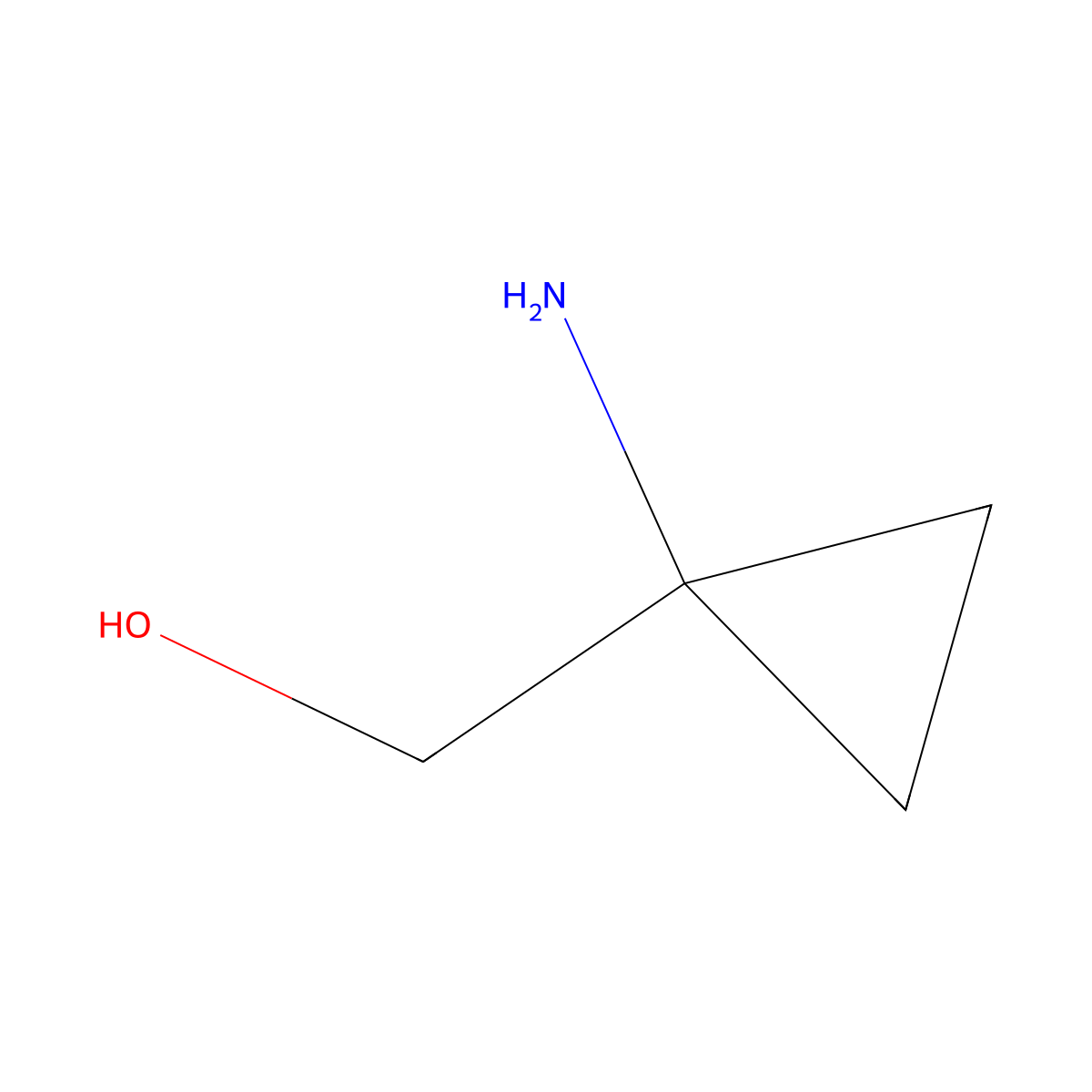 (1-Aminocyclopropyl)methanol molecular structure, CAS 107017-72-1