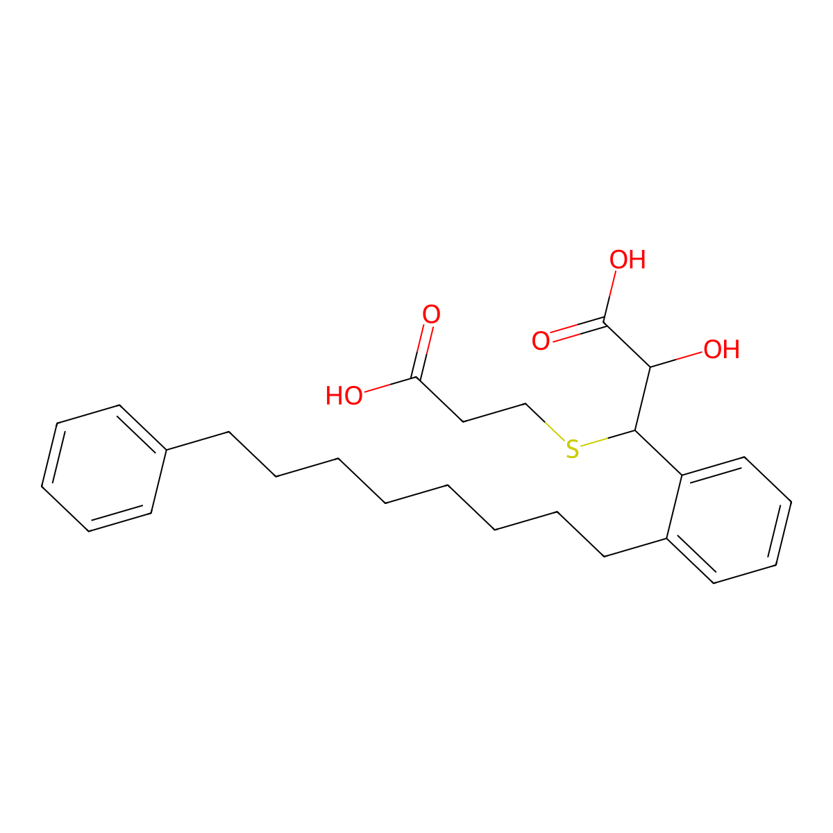 Pobilukast molecular structure, CAS 107023-41-6