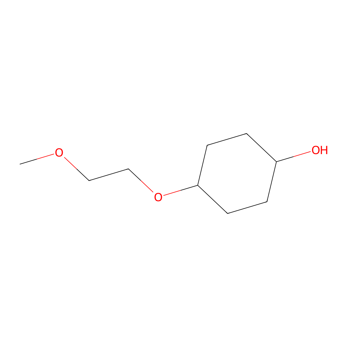 4-(2-Methoxyethoxy)cyclohexanol molecular structure, CAS 107025-44-5