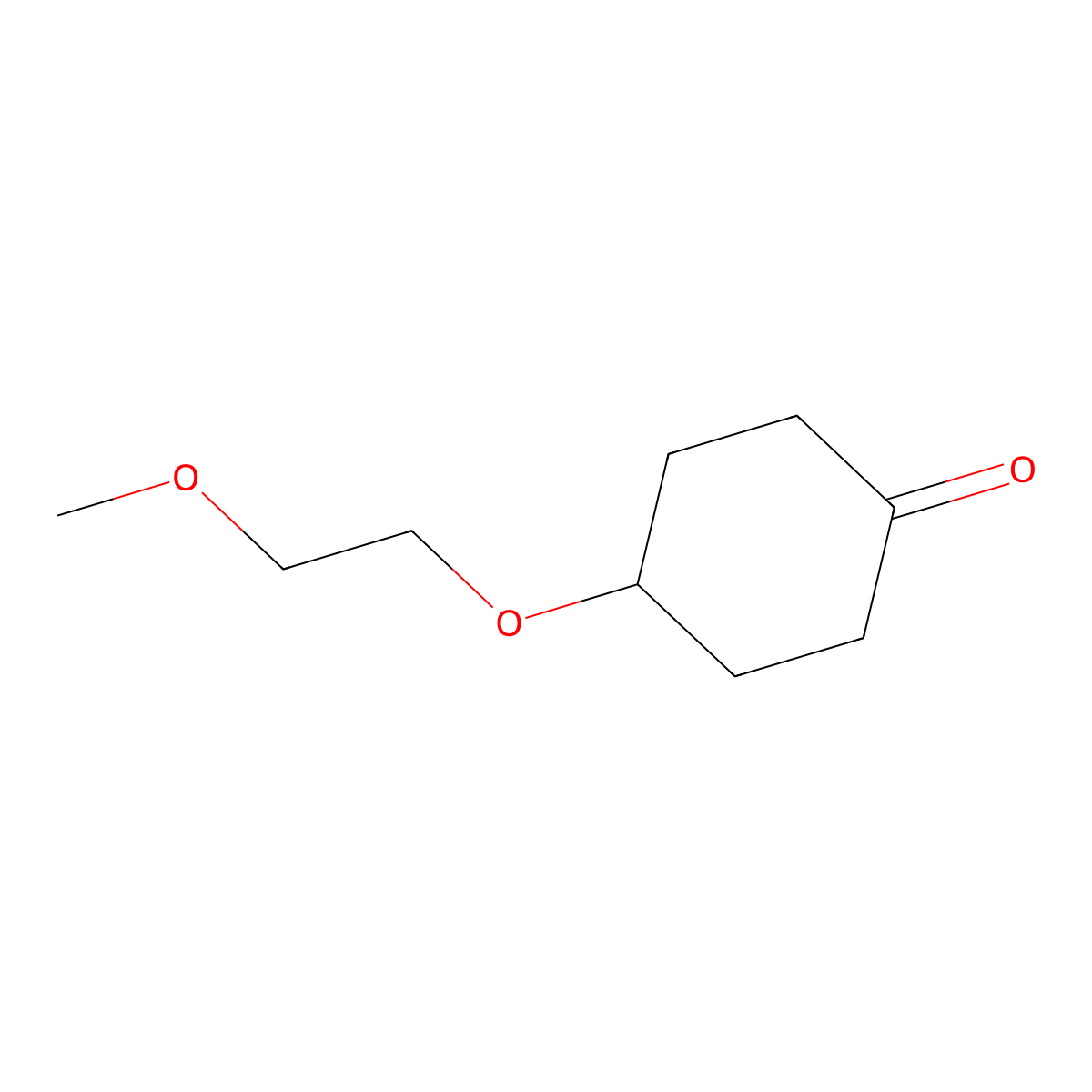 4-(2-Methoxyethoxy)cyclohexanone molecular structure, CAS 107025-45-6