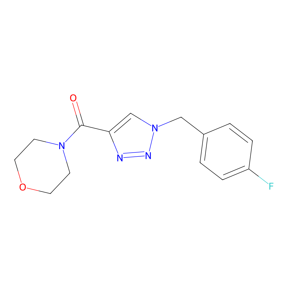[1-(4-fluorobenzyl)-1H-1,2,3-triazol-4-yl](morpholin-4-yl)methanone molecular structure, CAS 1070269-49-6