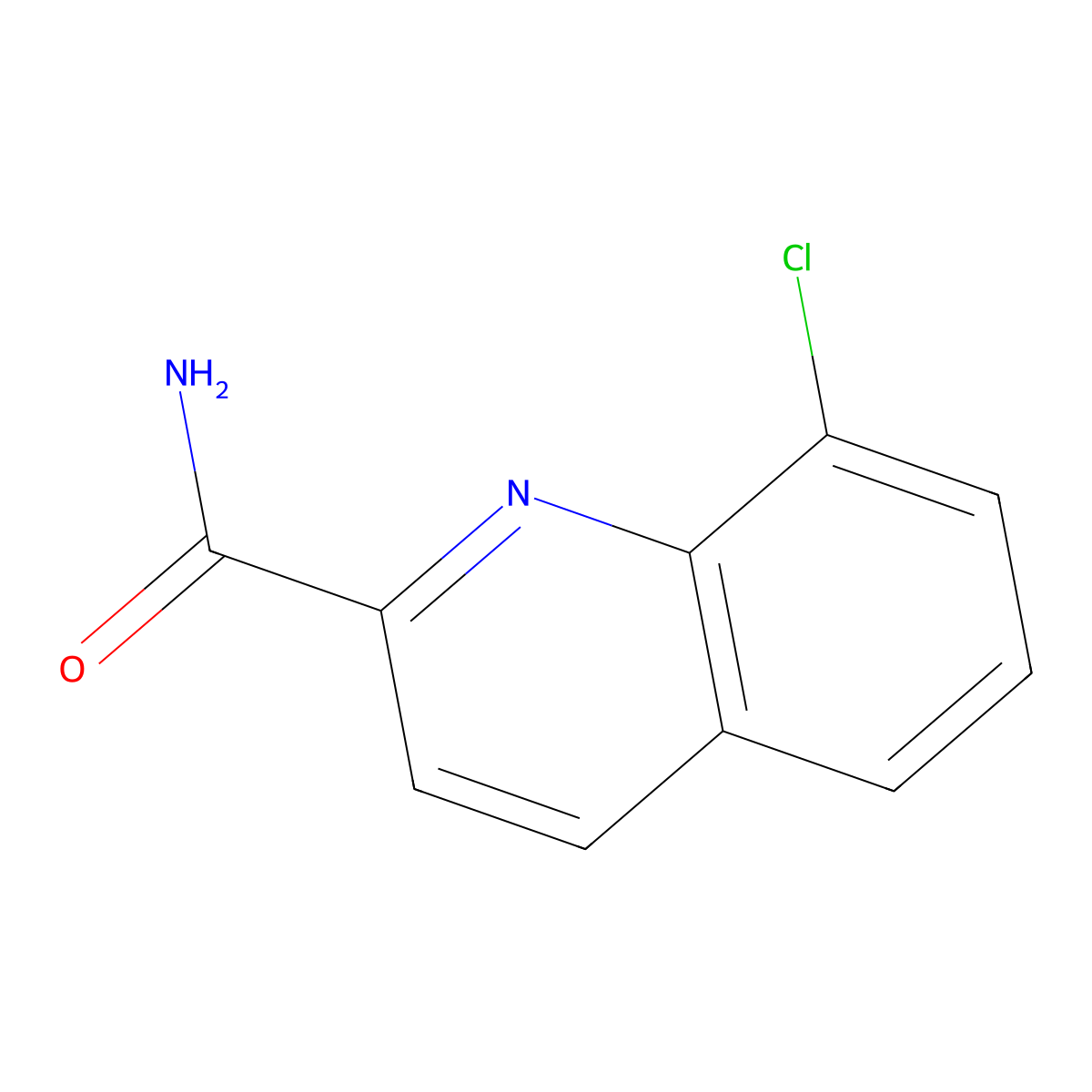 8-Chloroquinoline-2-carboxamide molecular structure, CAS 1070370-89-6
