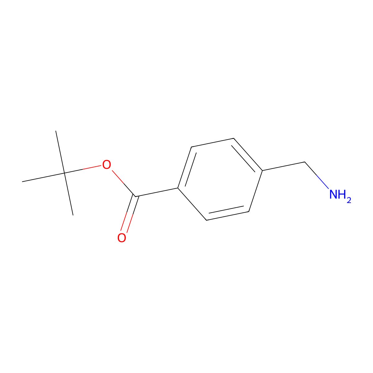 tert-Butyl 4-(aminomethyl)benzoate molecular structure, CAS 107045-28-3