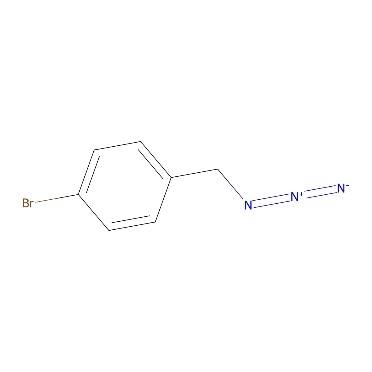 4-Bromobenzyl azide molecular structure, CAS 107047-10-9