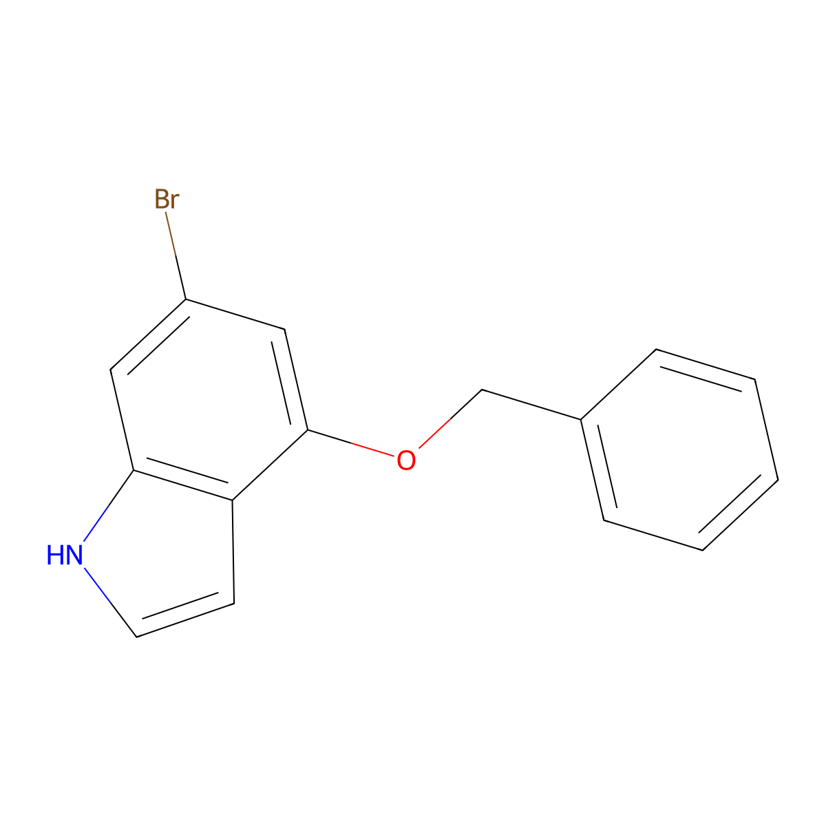 4-(Benzyloxy)-6-bromo-1H-indole molecular structure, CAS 1070503-92-2