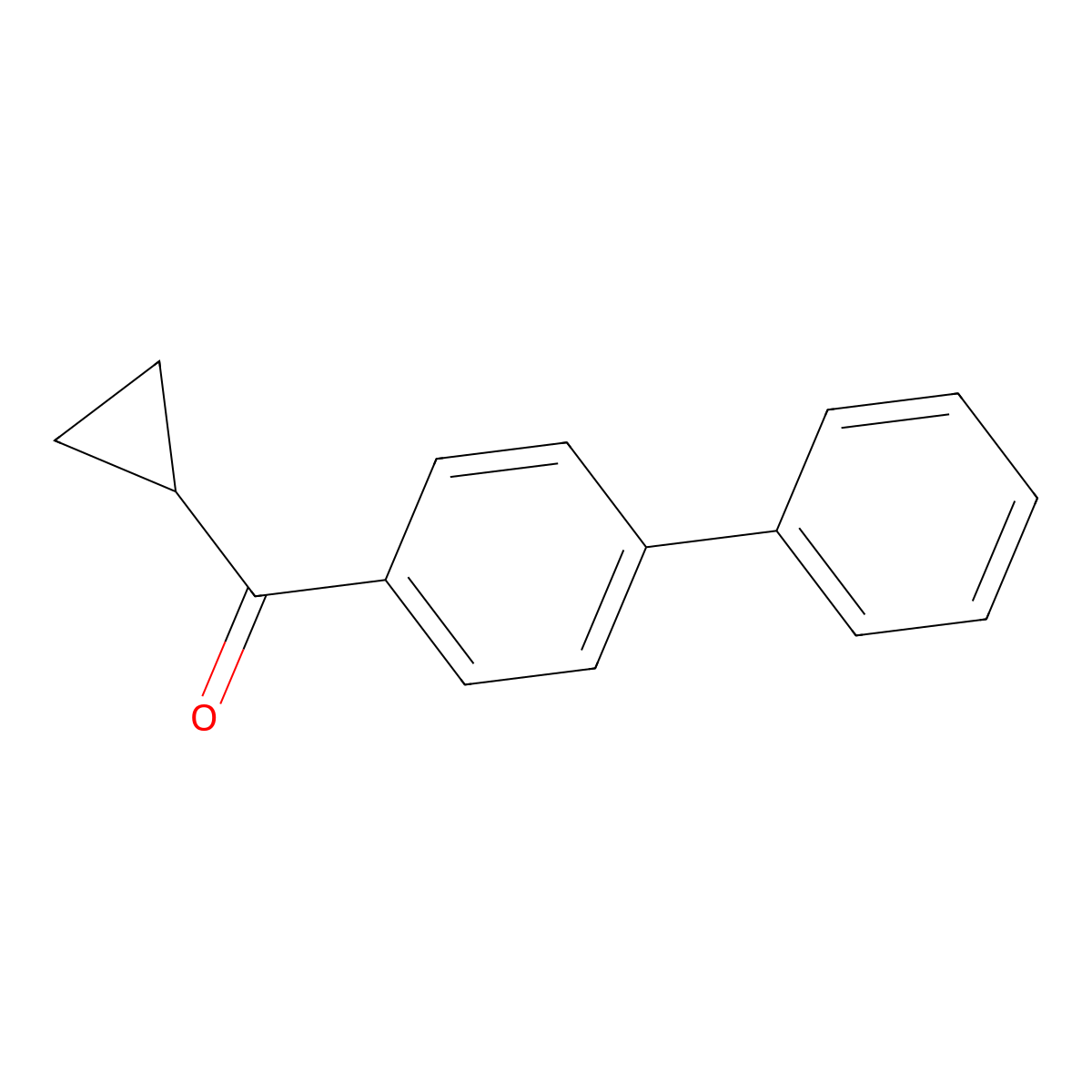 [1,1'-Biphenyl]-4-ylcyclopropylmethanone molecular structure, CAS 107056-53-1