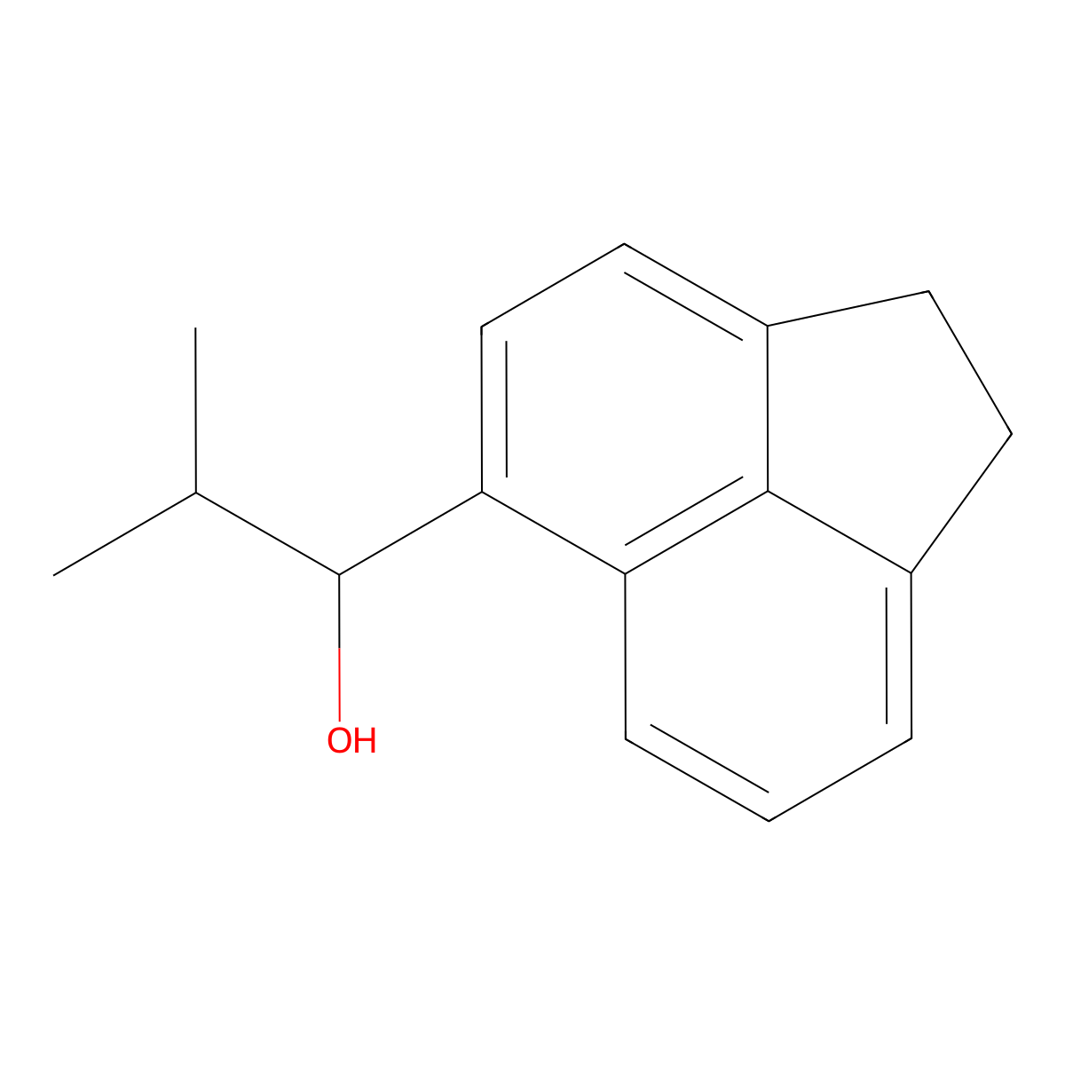 1,2-Dihydro-alpha-(1-methylethyl)-5-acenaphthylenemethanol molecular structure, CAS 107059-09-6