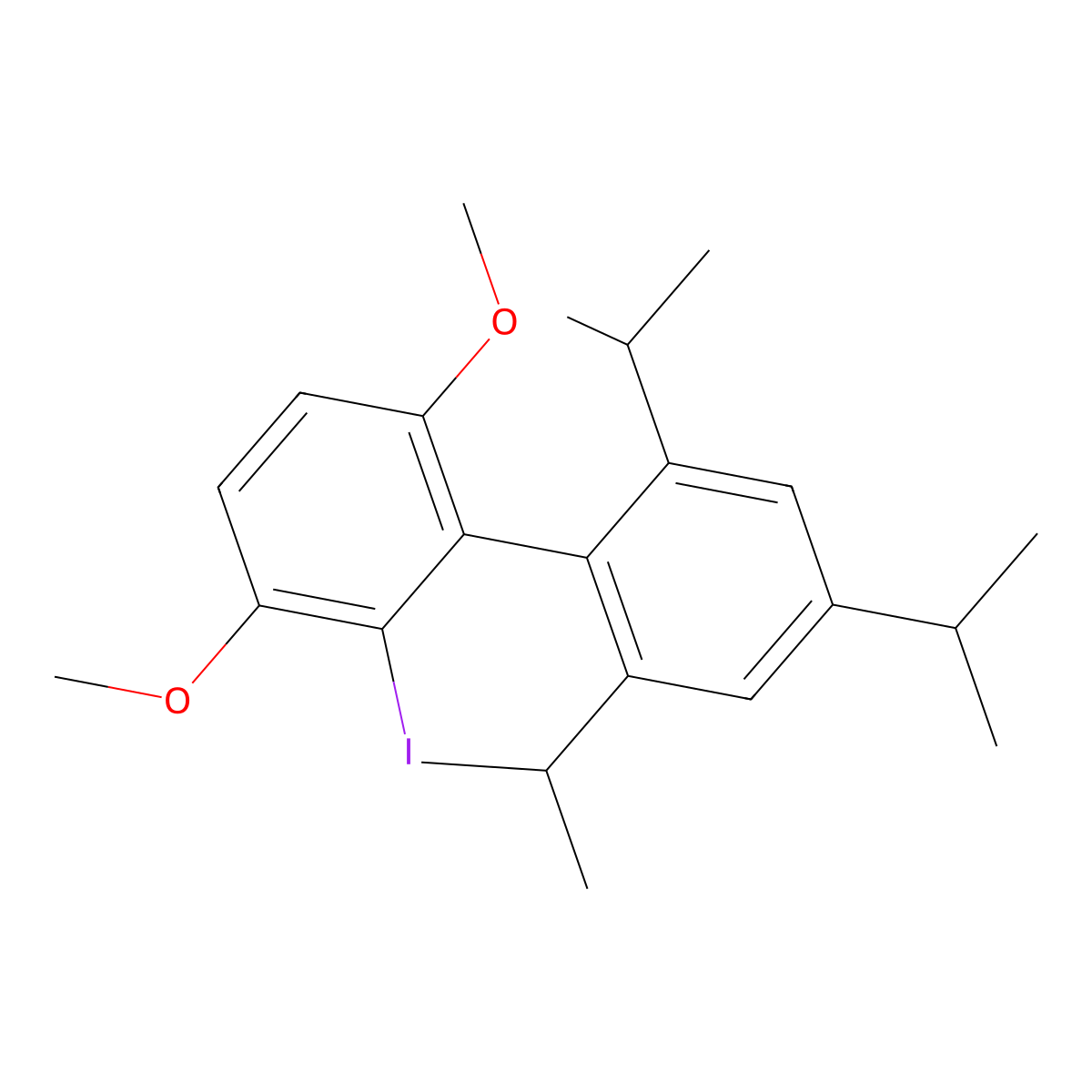 2-Iodo-2',4',6'-triisopropyl-3,6-dimethoxybiphenyl molecular structure, CAS 1070663-76-1
