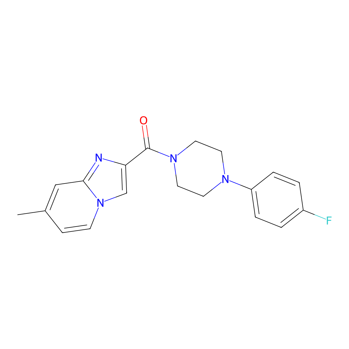 2-{[4-(4-Fluorophenyl)piperazin-1-yl]carbonyl}-7-methylimidazo[1,2-a]pyridine molecular structure, CAS 1070696-22-8