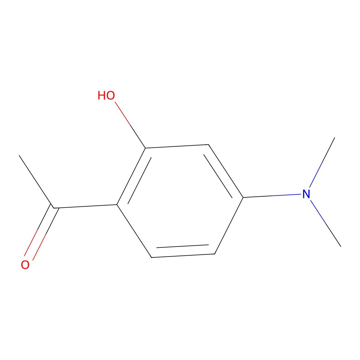 1-[4-(Dimethylamino)-2-hydroxyphenyl]ethan-1-one molecular structure, CAS 107070-69-9