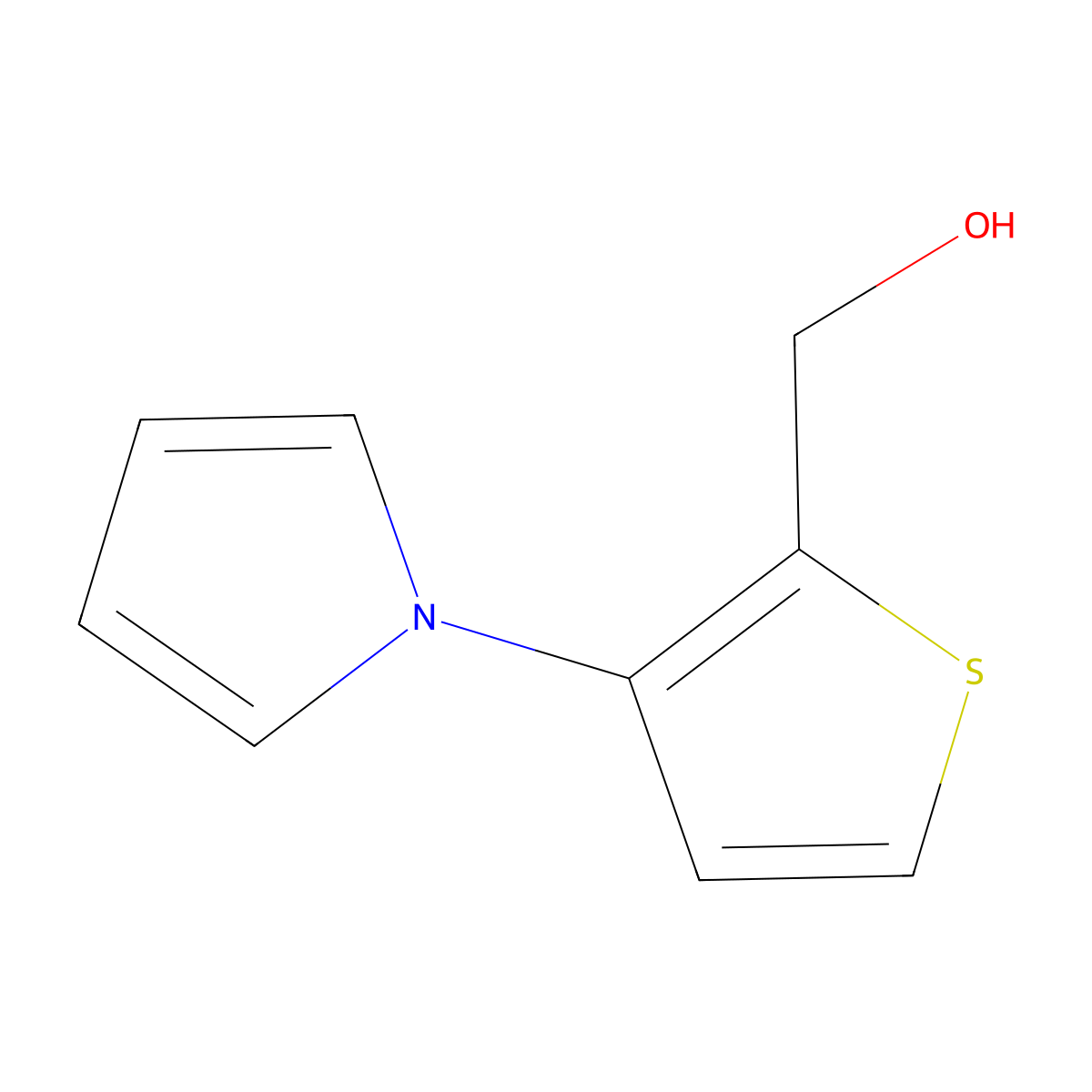 3-(Pyrrol-1-Yl)Thiophene-2-Methanol molecular structure, CAS 107073-27-8