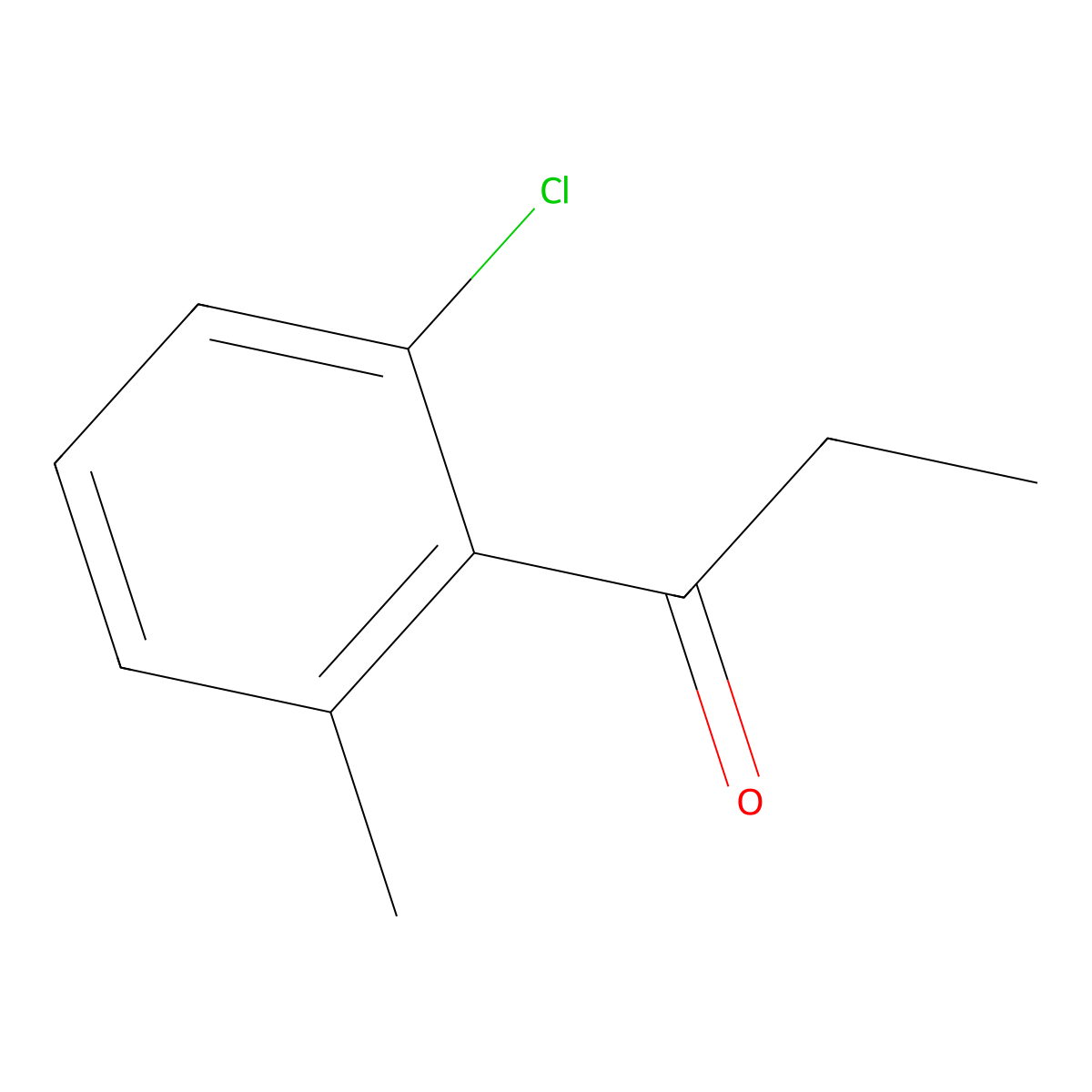 1-(2-Chloro-6-methylphenyl)propan-1-one molecular structure, CAS 107076-06-2