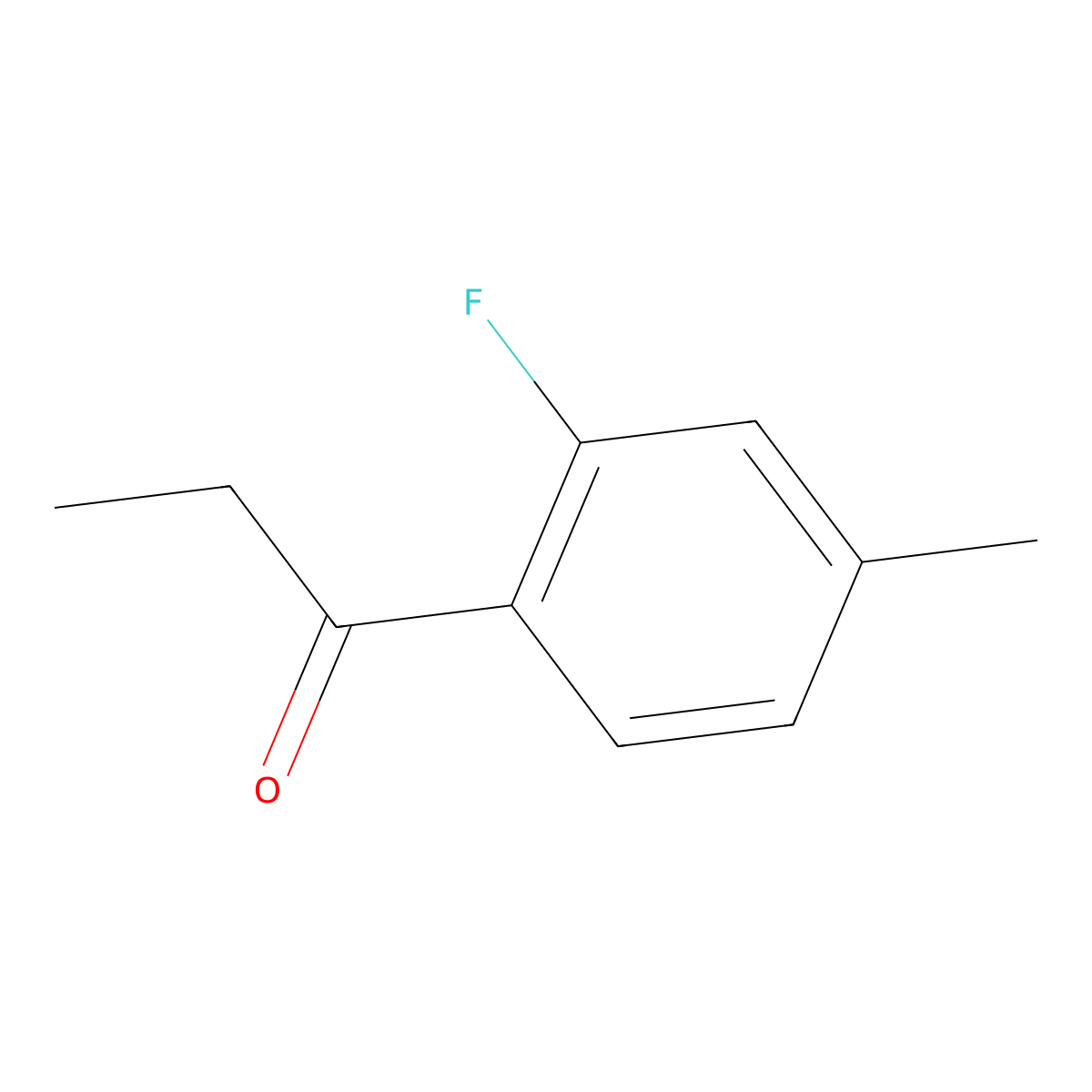 1-(2-Fluoro-4-methylphenyl)propan-1-one molecular structure, CAS 107076-08-4
