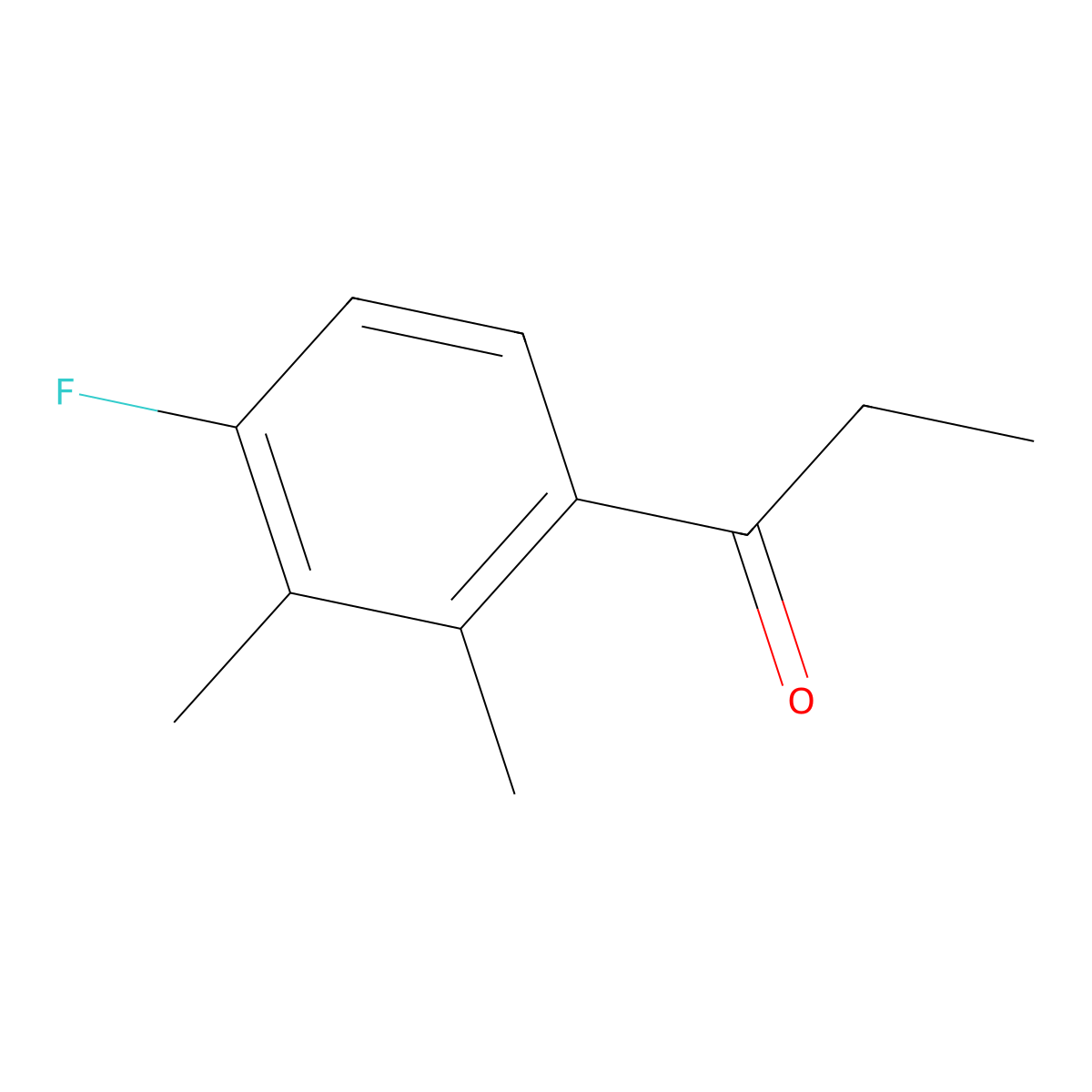 1-(4-Fluoro-2,3-dimethylphenyl)-1-propanone molecular structure, CAS 107076-11-9