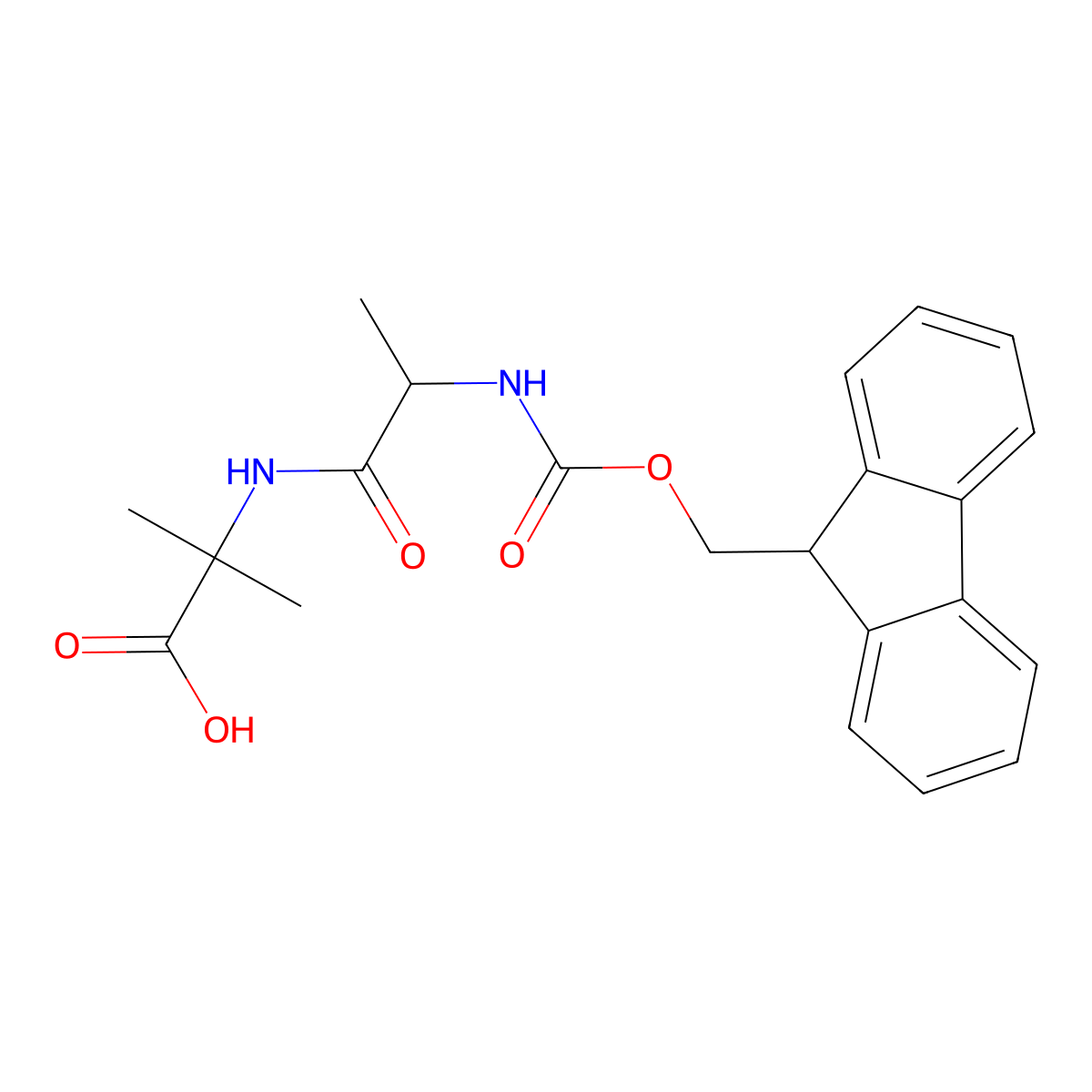 Fmoc-Ala-Aib-OH molecular structure, CAS 107076-70-0