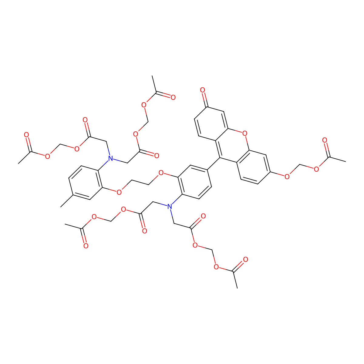 Fluo-2 AM molecular structure, CAS 1070771-36-6