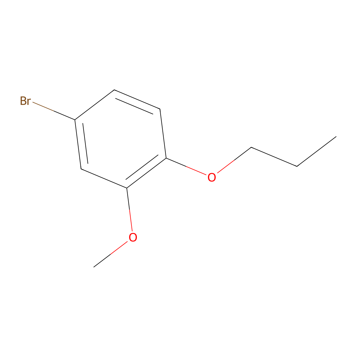 4-Bromo-2-methoxy-1-propoxybenzene molecular structure, CAS 1070795-30-0