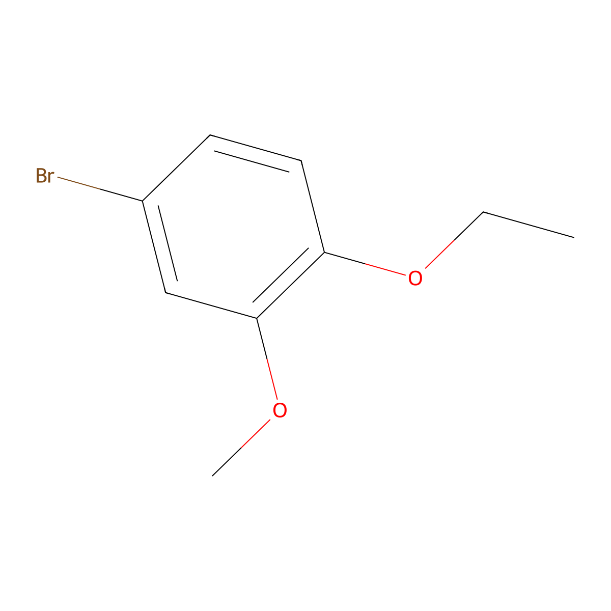 5-Bromo-2-ethoxyanisole molecular structure, CAS 1070795-38-8