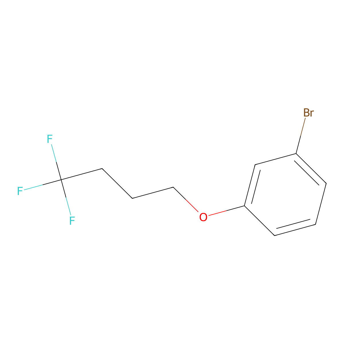 1-Bromo-3-(4,4,4-trifluoro-butoxy)-benzene molecular structure, CAS 1070795-48-0