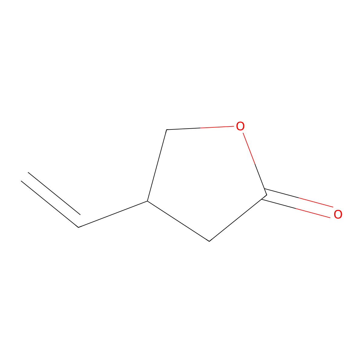 (S)-4-vinyl-dihydrofuran-2(3H)-one molecular structure, CAS 107080-45-5