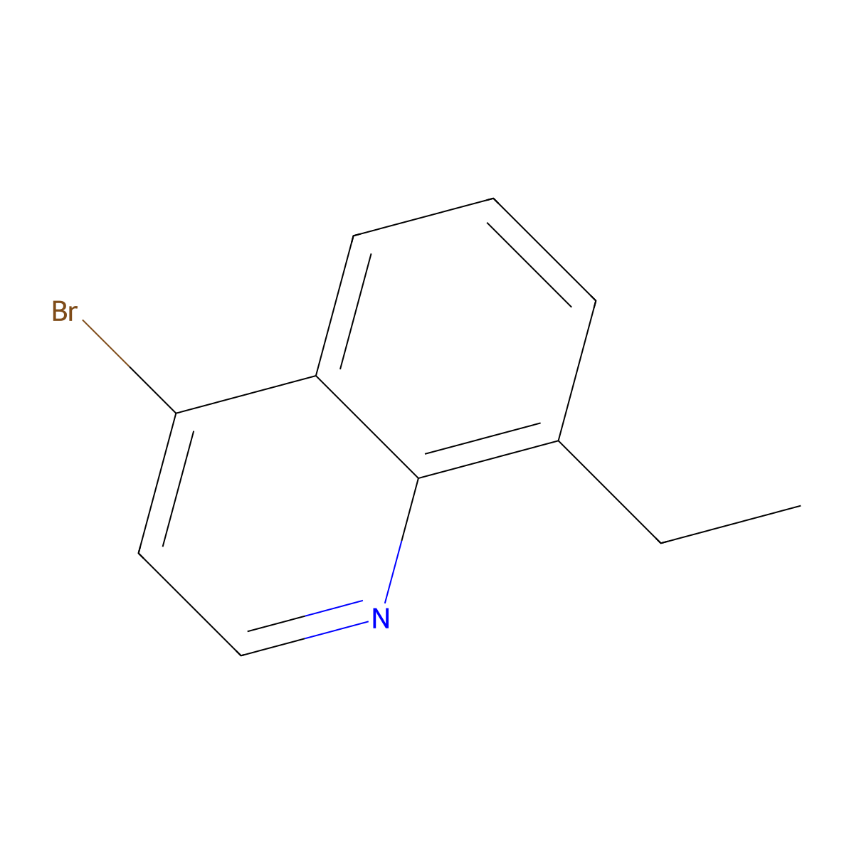 4-Bromo-8-ethylquinoline molecular structure, CAS 1070879-26-3