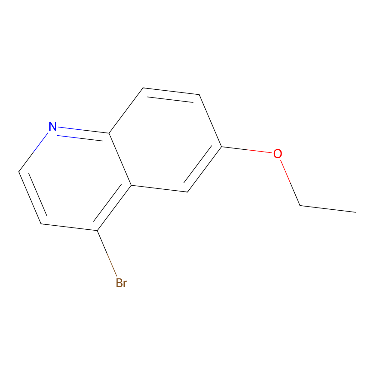 4-Bromo-6-ethoxyquinoline molecular structure, CAS 1070879-28-5