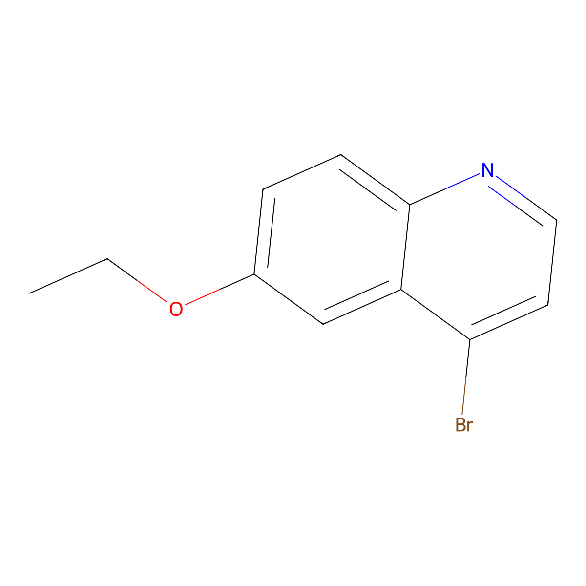 4-Bromo-6-ethoxyquinoline molecular structure, CAS 1070879-28-5