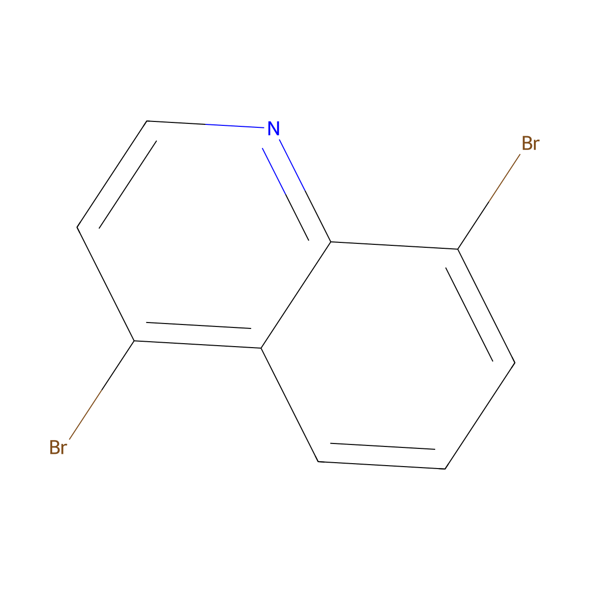 4,8-Dibromoquinoline molecular structure, CAS 1070879-31-0