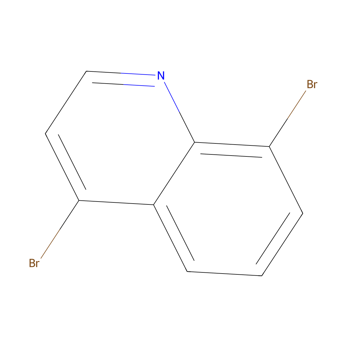 4,8-Dibromoquinoline molecular structure, CAS 1070879-31-0