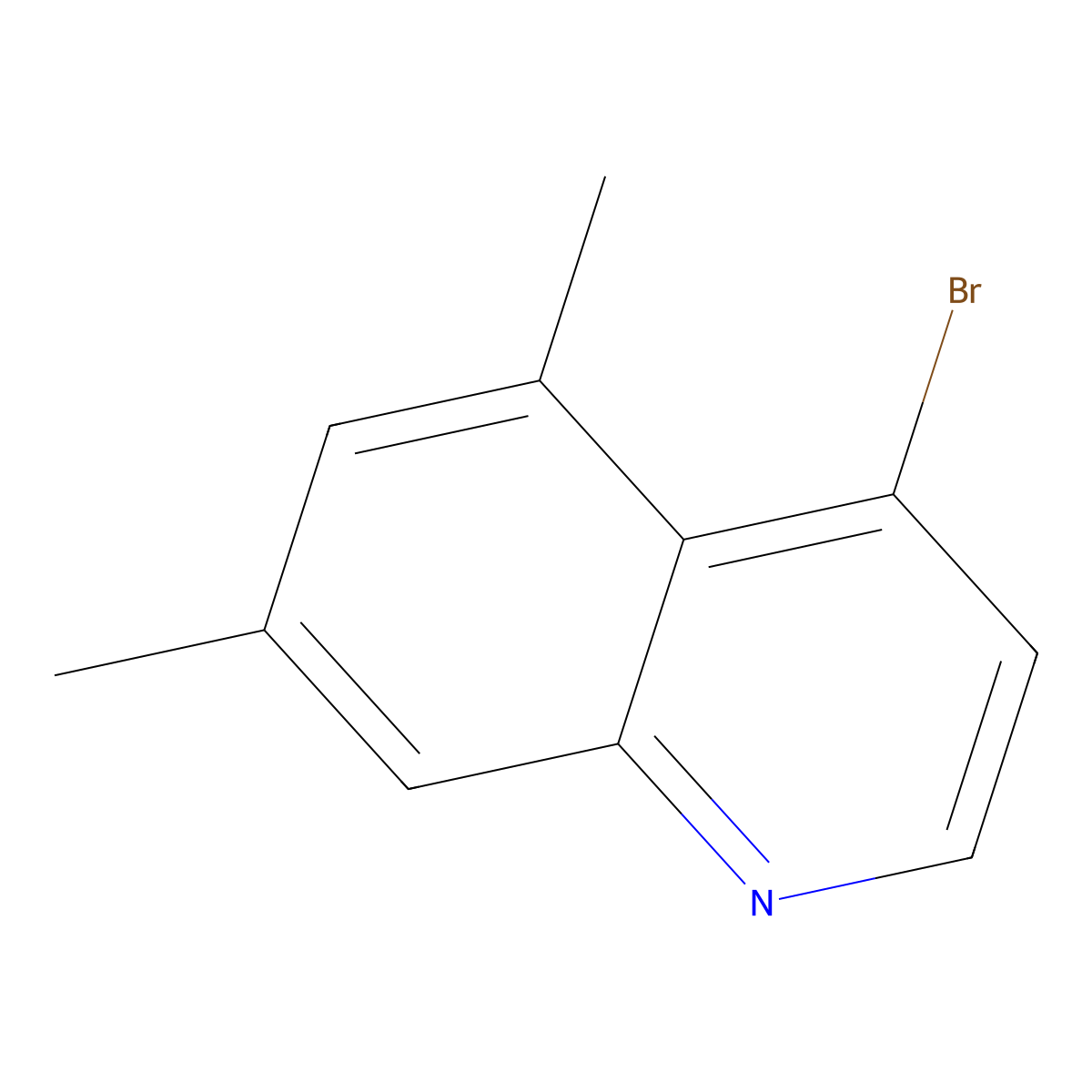 4-Bromo-5,7-dimethylquinoline molecular structure, CAS 1070879-33-2