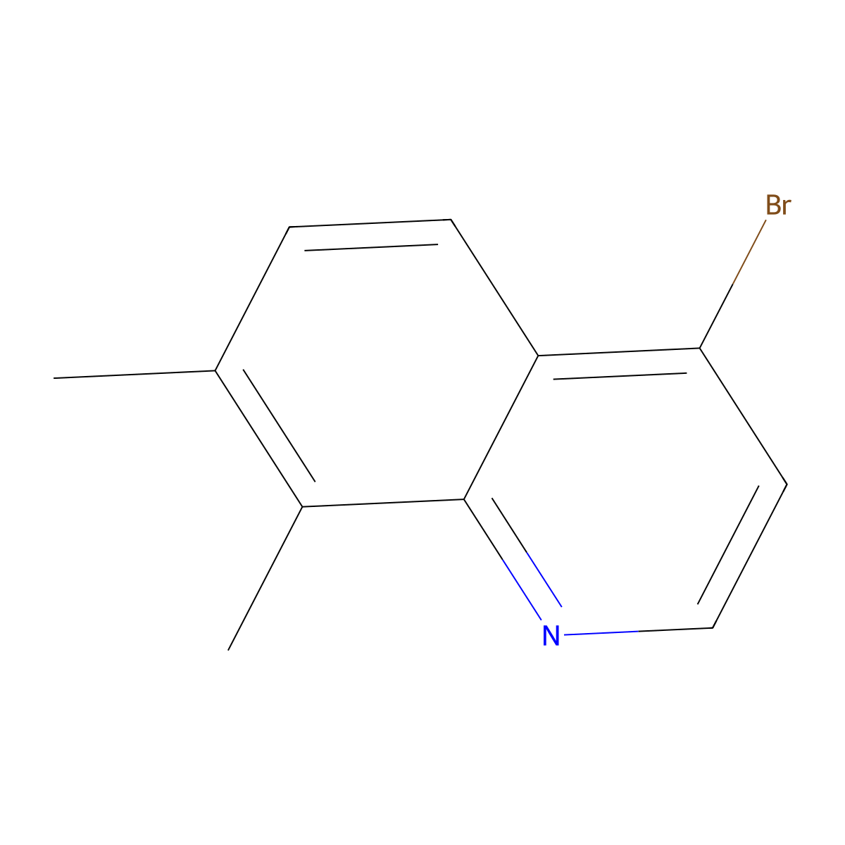 4-Bromo-7,8-dimethylquinoline molecular structure, CAS 1070879-37-6