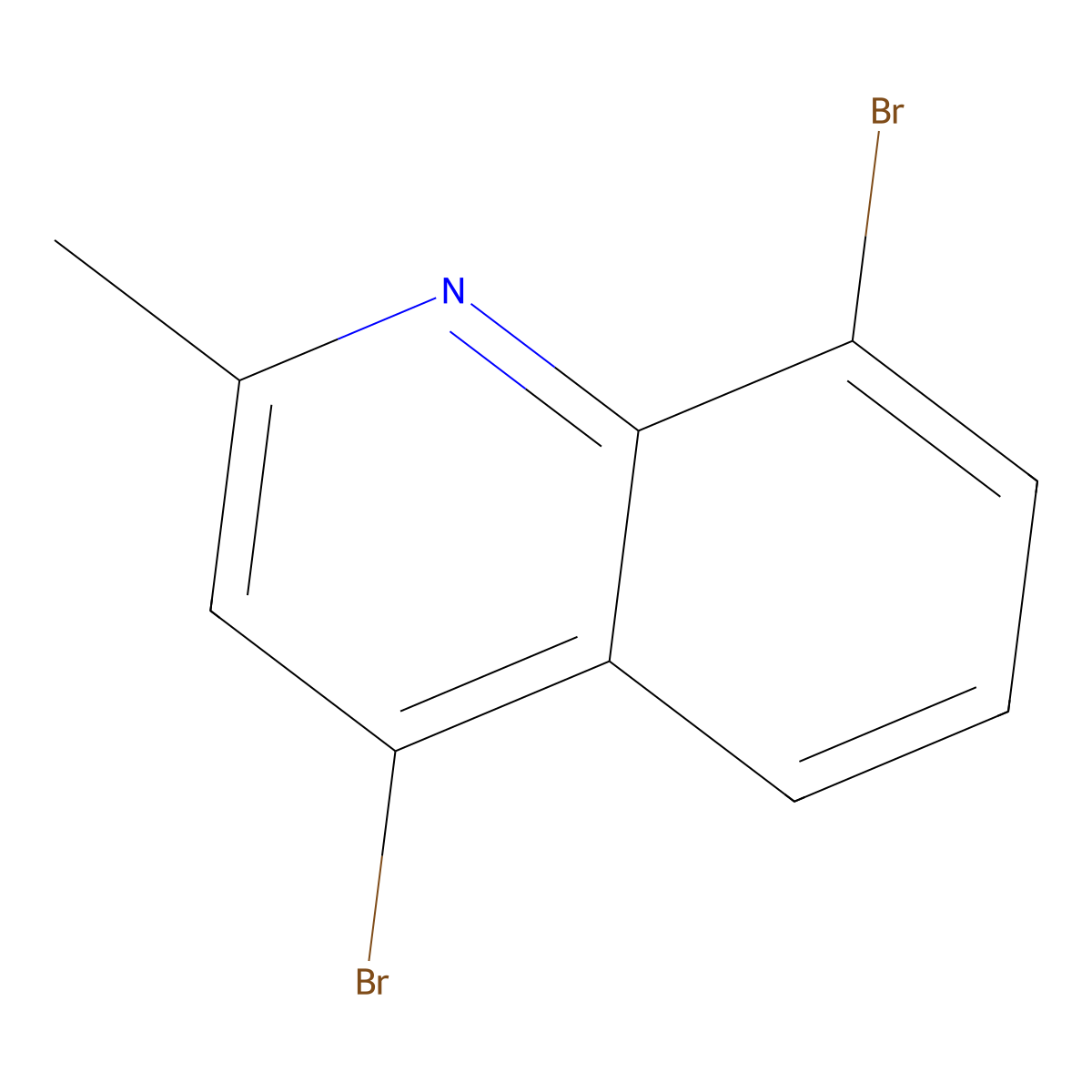 4,8-Dibromo-2-methylquinoline molecular structure, CAS 1070879-55-8