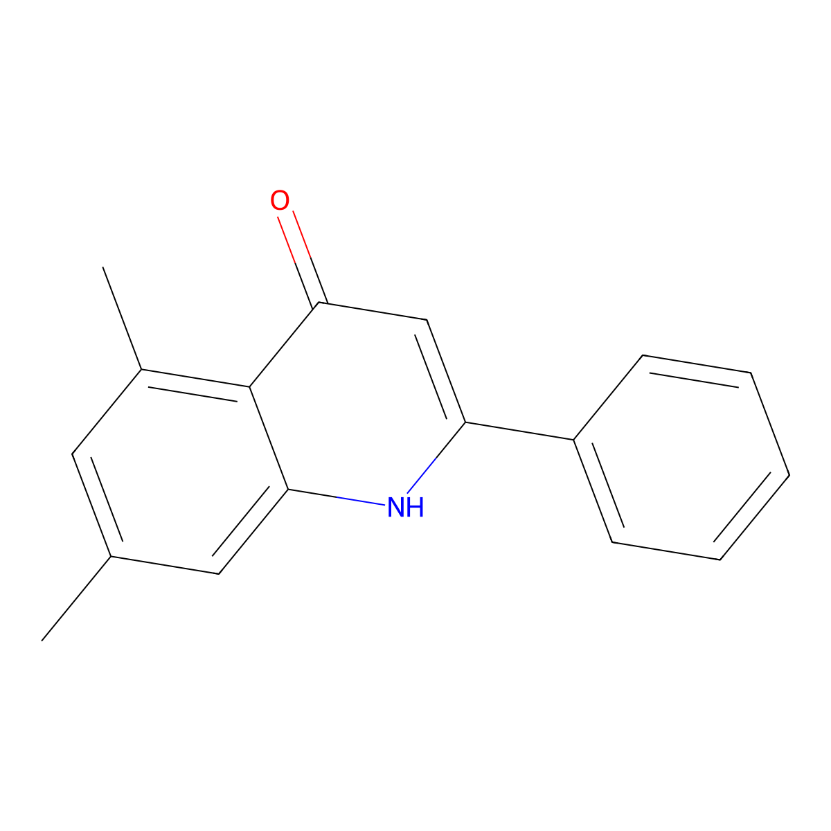 5,7-Dimethyl-2-phenylquinolin-4-ol molecular structure, CAS 1070879-75-2