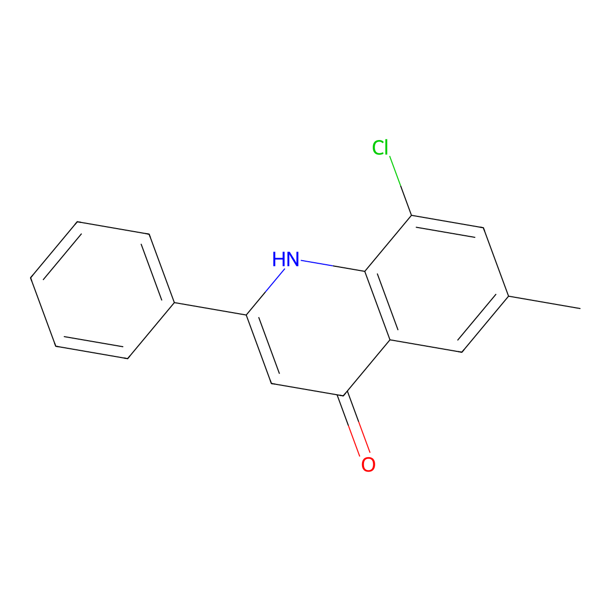 8-Chloro-6-methyl-2-phenyl-4-quinolinol molecular structure, CAS 1070879-85-4