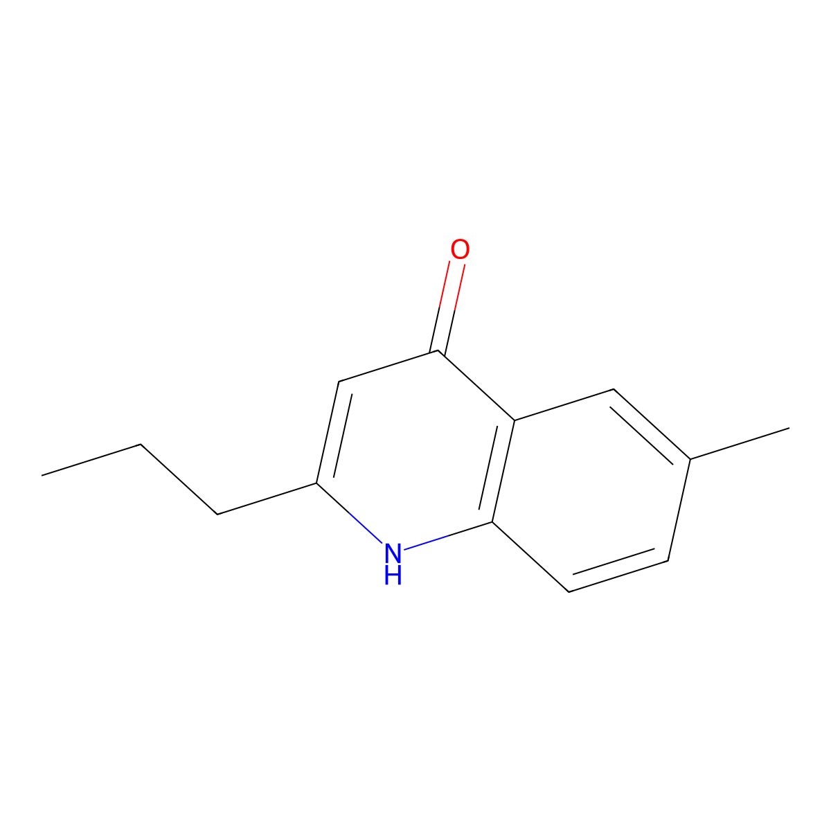 4-Hydroxy-6-methyl-2-propylquinoline molecular structure, CAS 1070879-86-5