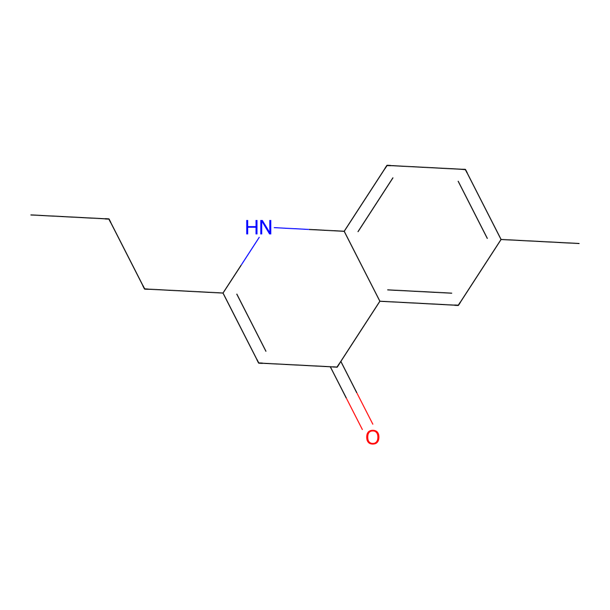 4-Hydroxy-6-methyl-2-propylquinoline molecular structure, CAS 1070879-86-5