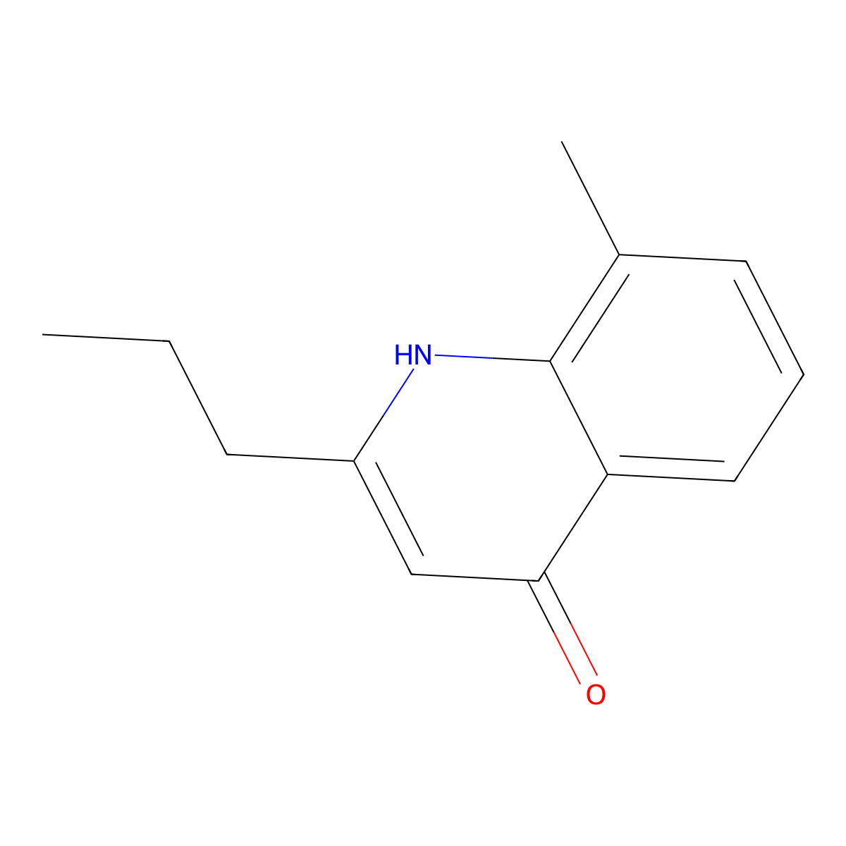8-Methyl-2-propylquinolin-4(1H)-one molecular structure, CAS 1070879-87-6