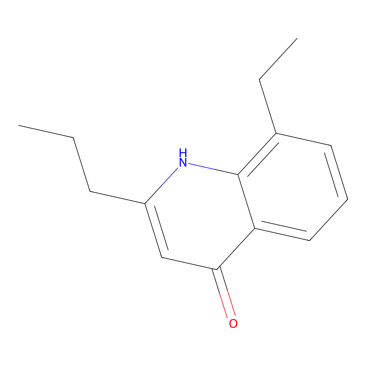8-Ethyl-4-hydroxy-2-propylquinoline molecular structure, CAS 1070879-89-8