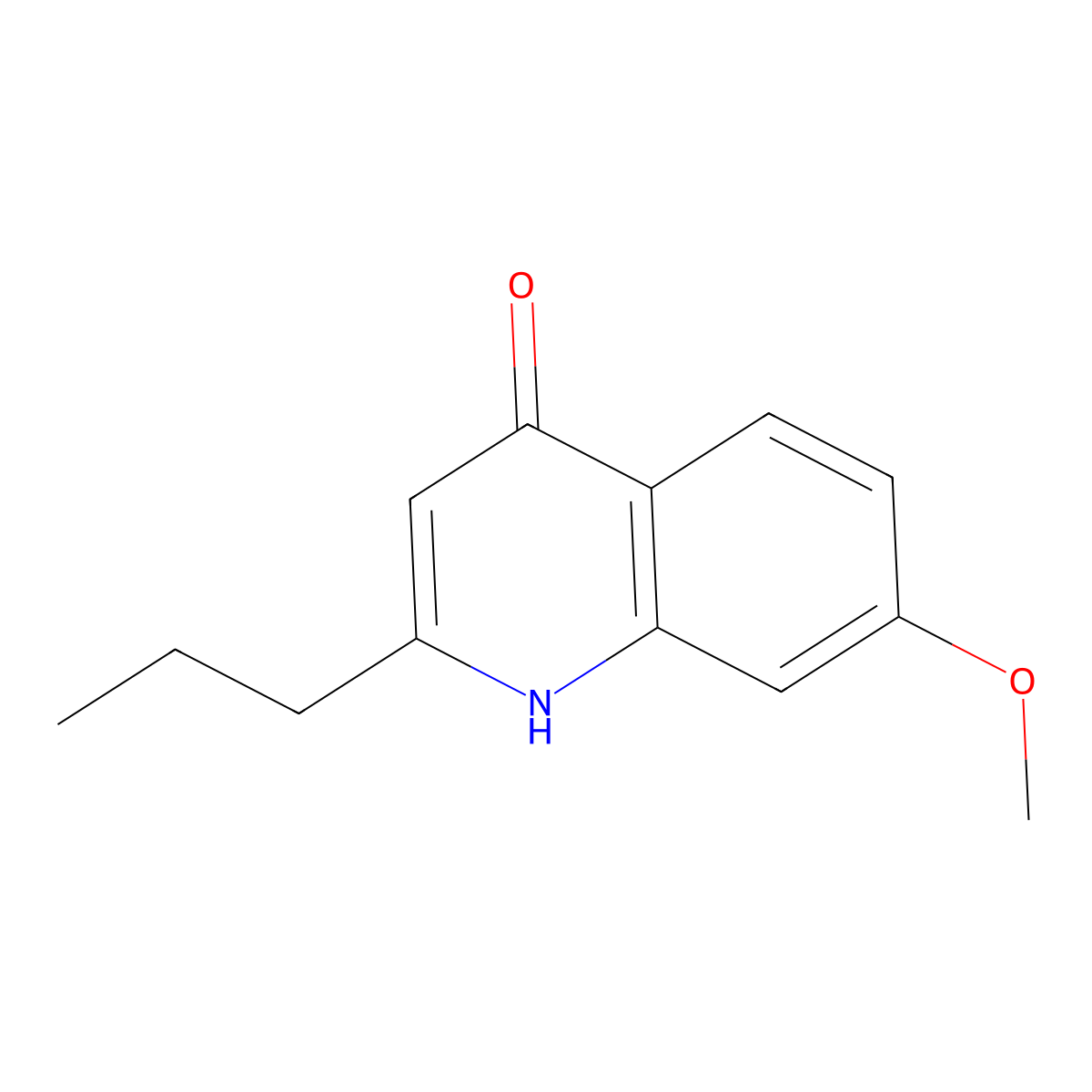 4-Hydroxy-7-methoxy-2-propylquinoline molecular structure, CAS 1070879-90-1