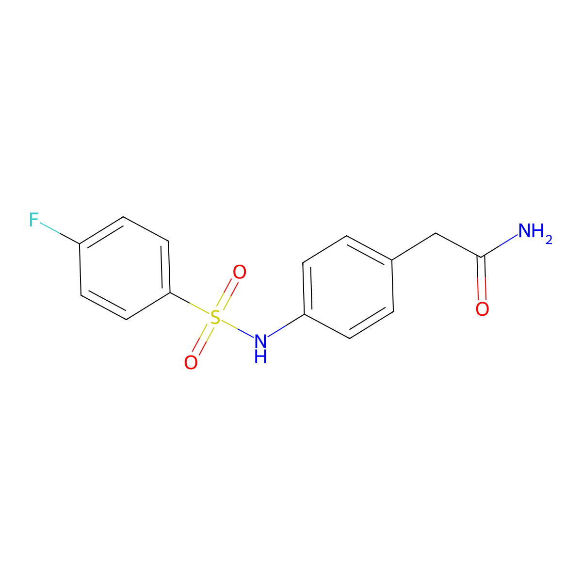 2-[4-(4-Fluorobenzenesulfonamido)phenyl]acetamide molecular structure, CAS 1070964-79-2