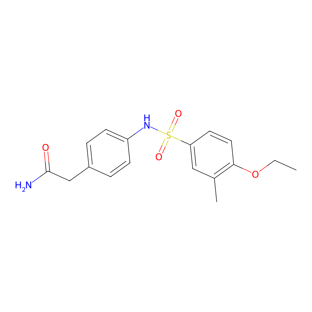 2-[4-(4-Ethoxy-3-methylbenzenesulfonamido)phenyl]acetamide molecular structure, CAS 1070965-01-3
