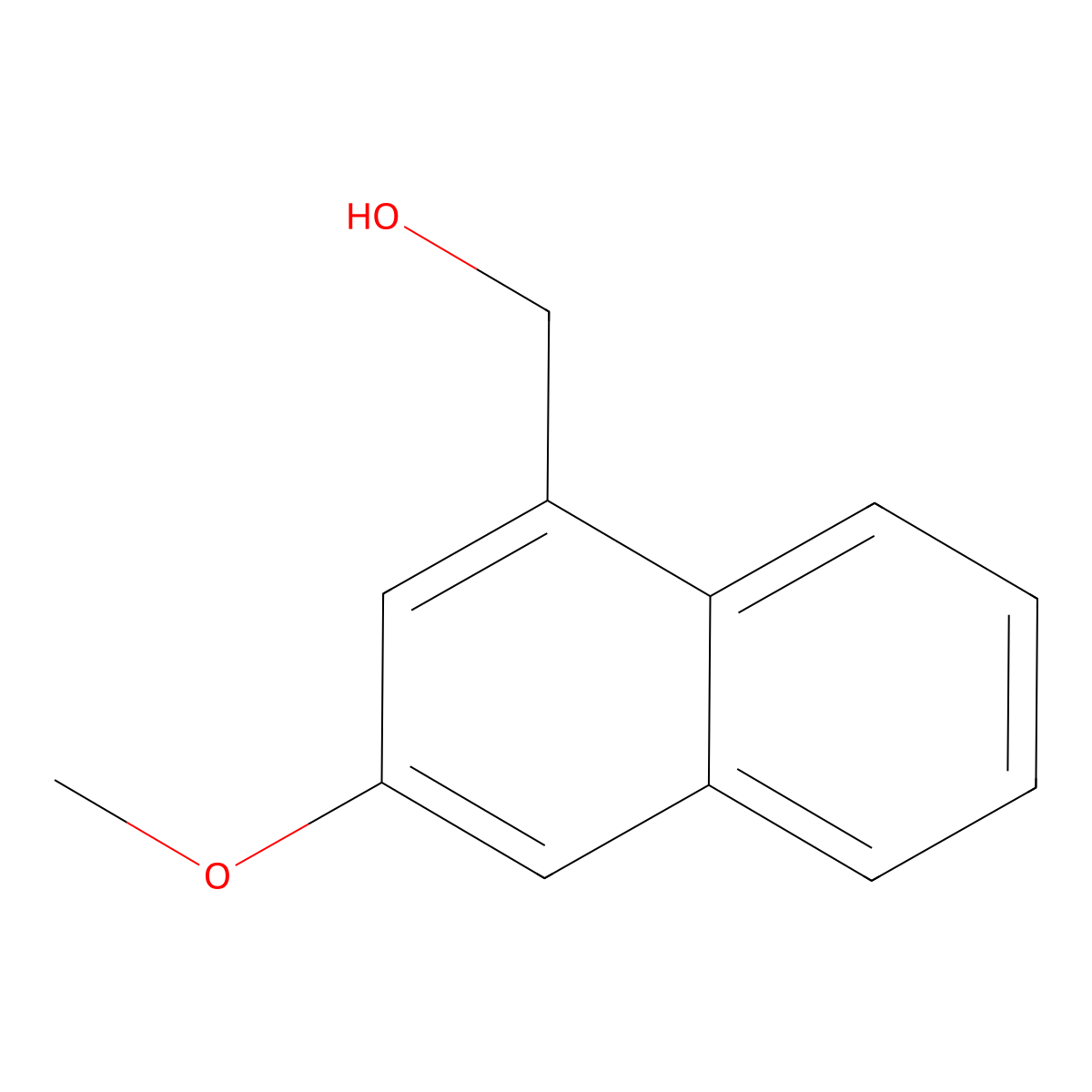 (3-Methoxy-1-naphthyl)methanol molecular structure, CAS 107098-25-9