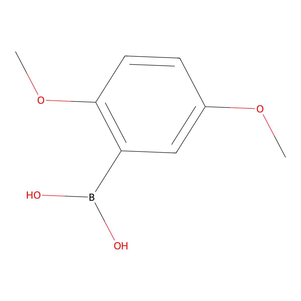 2,5-Dimethoxyphenylboronic acid molecular structure, CAS 107099-99-0
