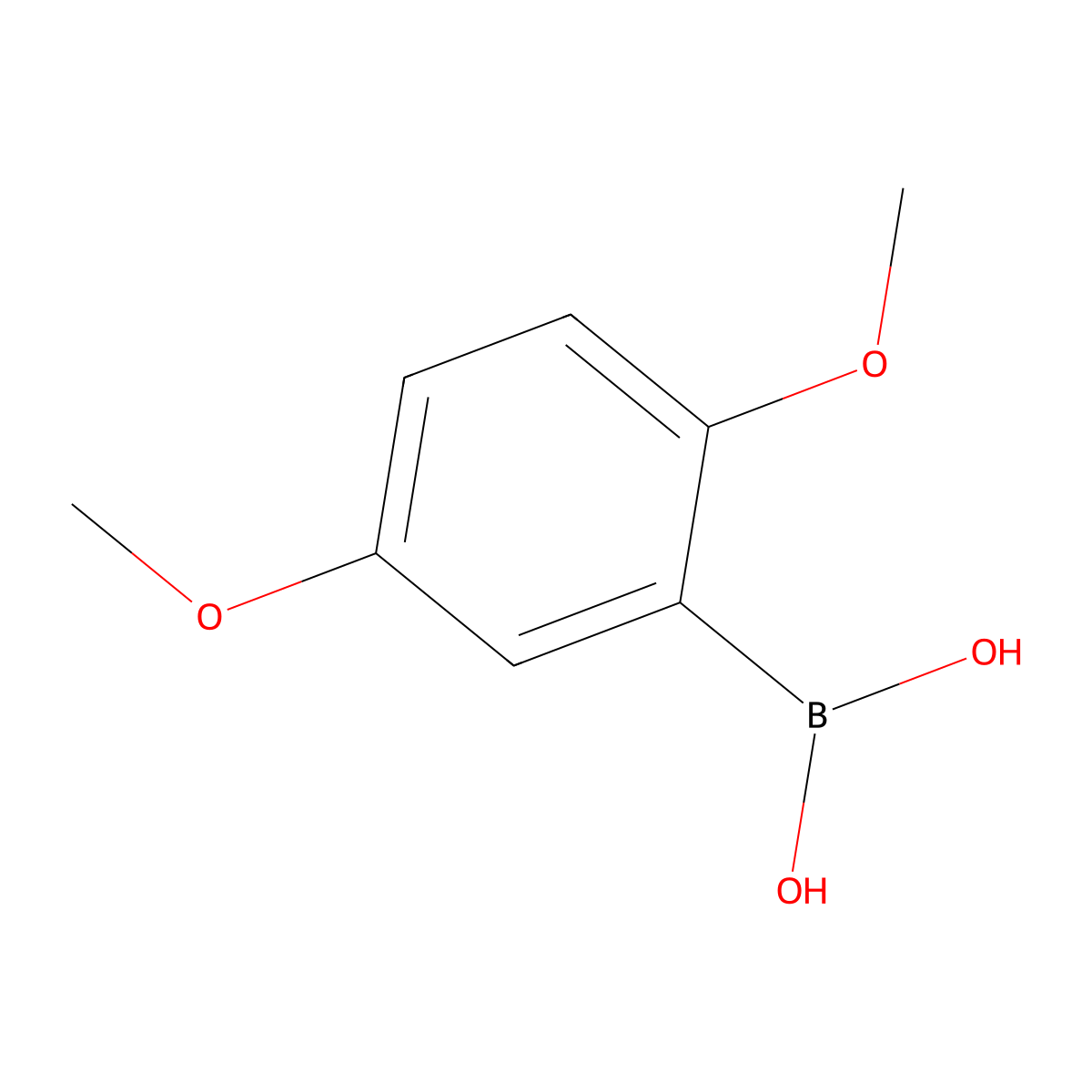 2,5-Dimethoxyphenylboronic acid molecular structure, CAS 107099-99-0