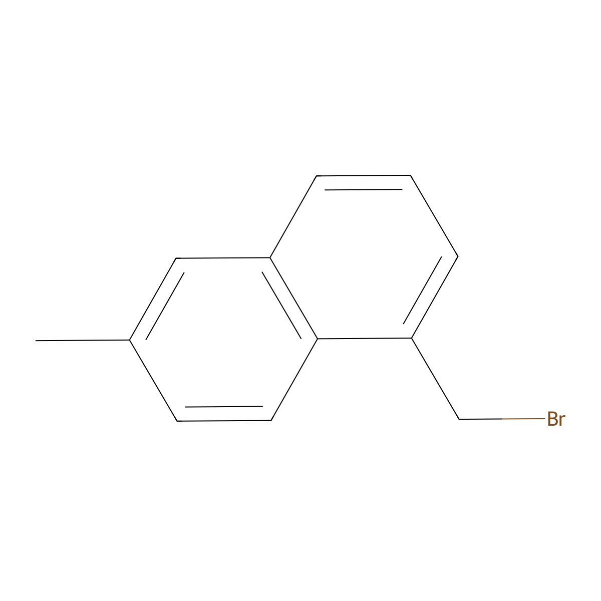 1-(Bromomethyl)-6-methylnaphthalene molecular structure, CAS 1070995-36-6