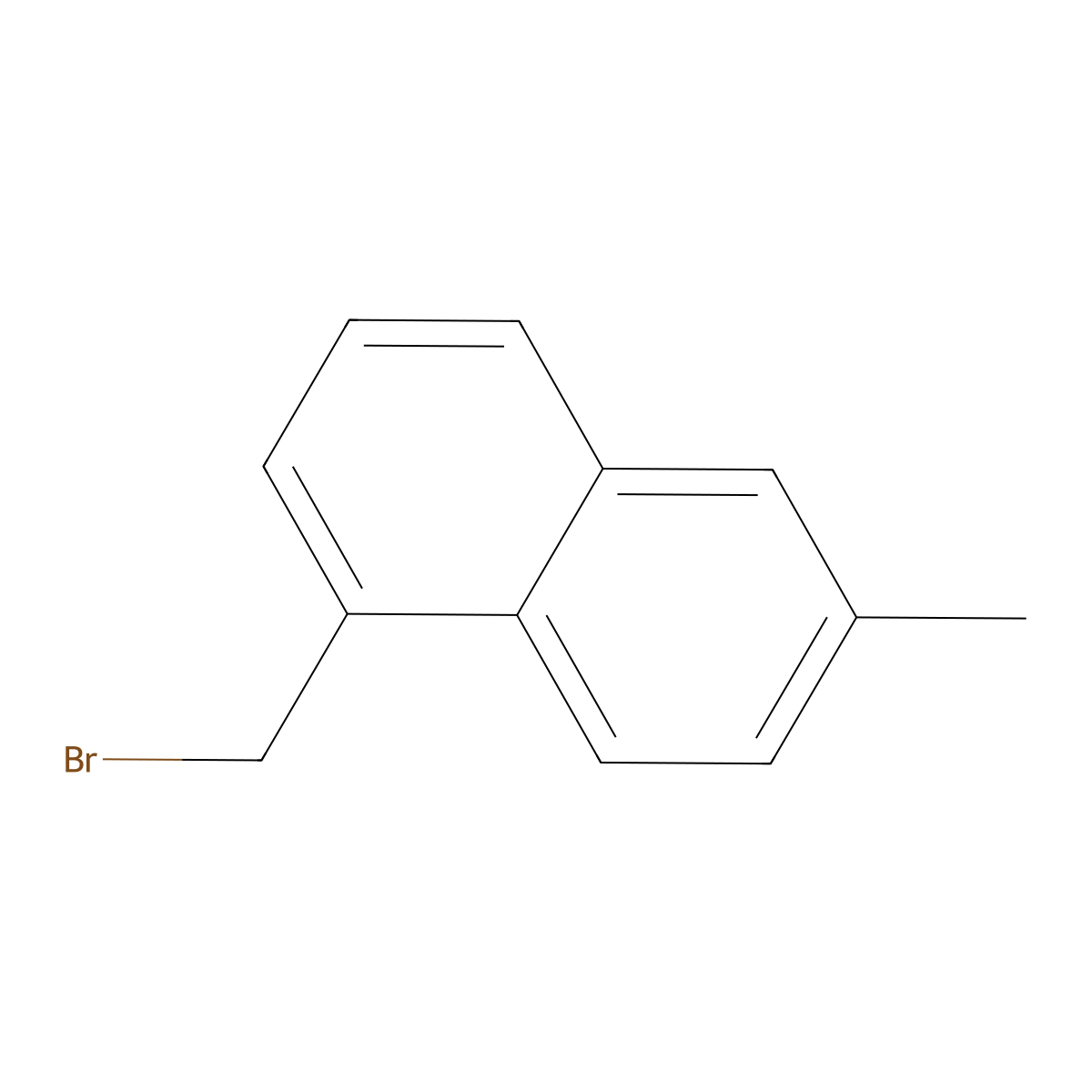 1-(Bromomethyl)-6-methylnaphthalene molecular structure, CAS 1070995-36-6