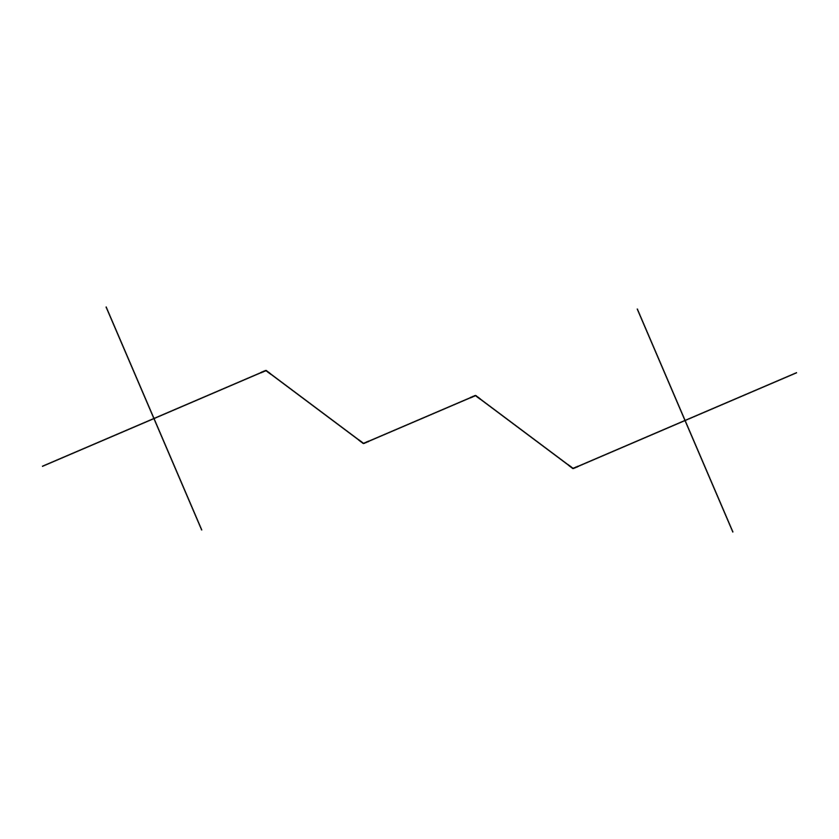 Octane, 2,2,7,7-tetramethyl- molecular structure, CAS 1071-31-4