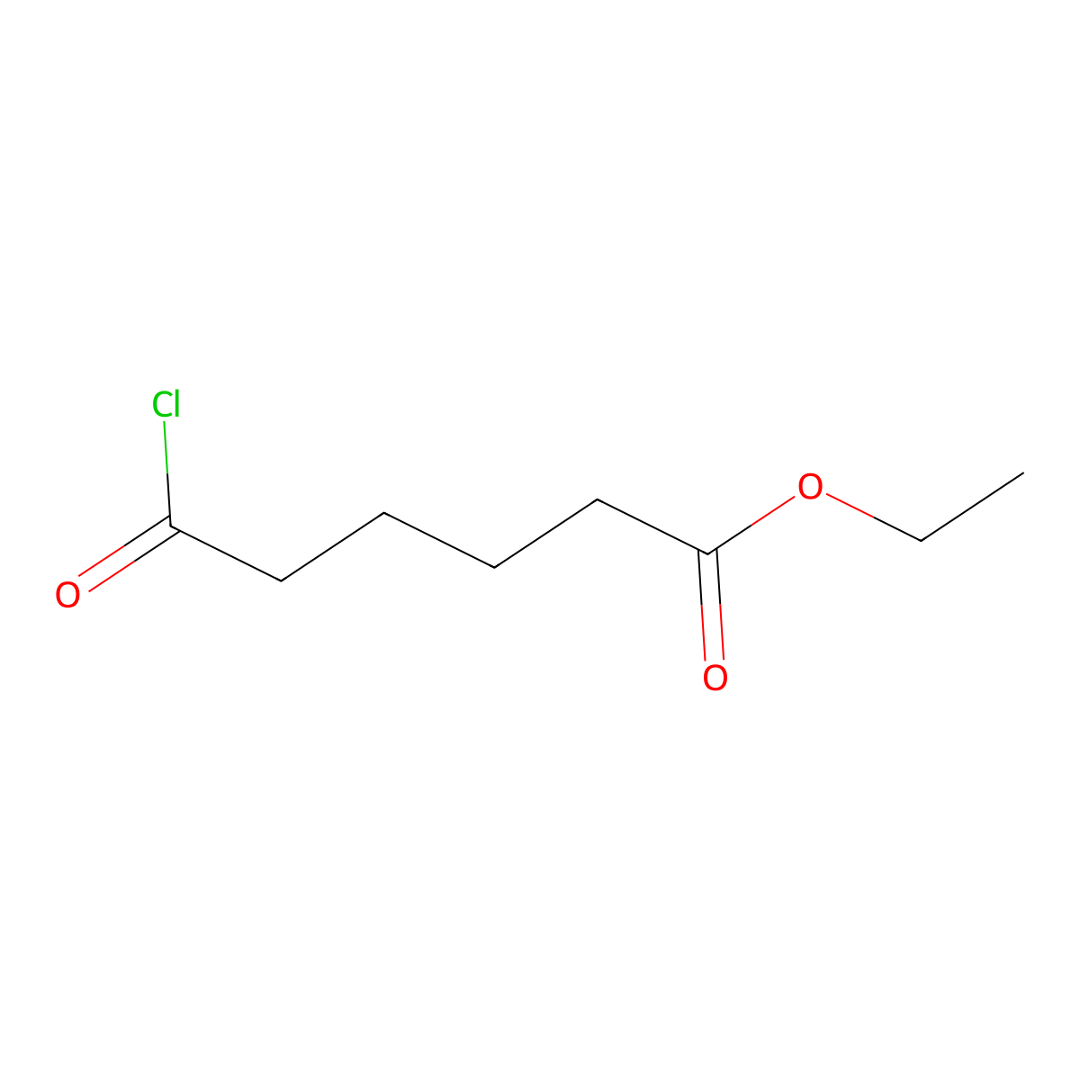 Hexanoic acid, 6-chloro-6-oxo-, ethyl ester molecular structure, CAS 1071-71-2